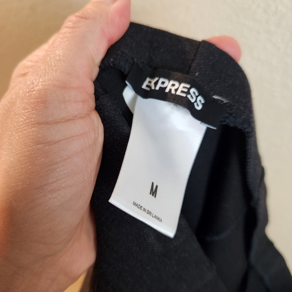 Express Gray Pull on Slim Straight Seamed Pants Medium - Picture 3 of 6